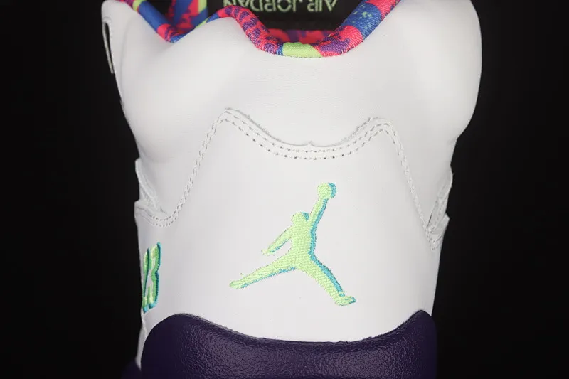 All categories Air Jordan Jordan series basketball shoes Air Jordan 5 G version Air Jordan 5 White Bel-Air AJ5 Joe 5 Fresh Prince 2020 version College Purple DB3335-100